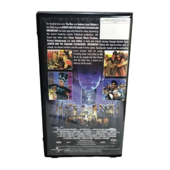 Joseph and the Amazing Technicolor Dreamcoat Clamshell VHS 1999 Donny Osmond - Picture 3 of 3